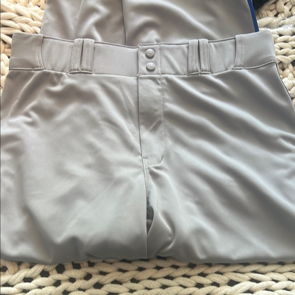 Other - Men's Gray Baseball Pants with Blue‎ Pinstripe Adult Large